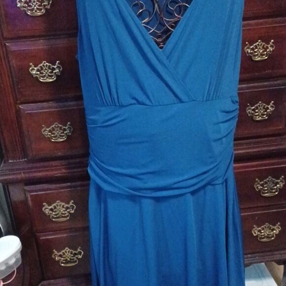 Navy Blue Sleeveless Dress  - Picture 2 of 7
